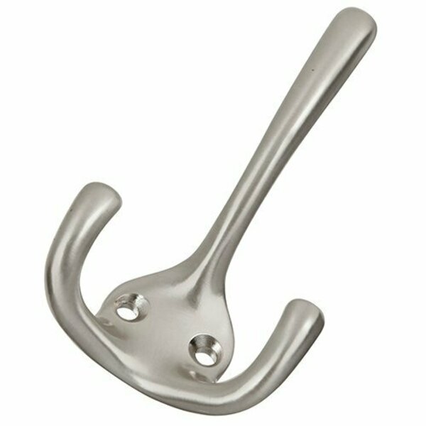 Belwith P25026-Sn Double Utility Hook 5/8in Satin Nickel P25026-SN